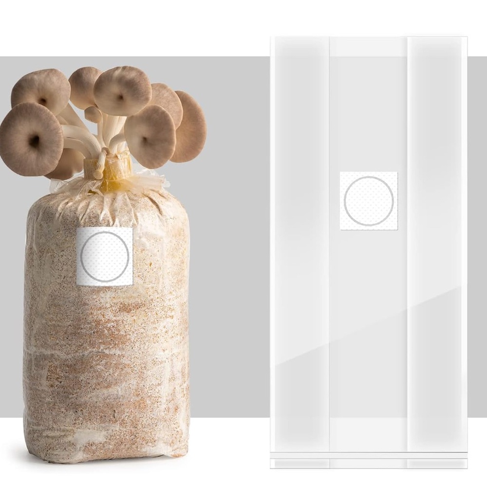Mushroom Growing Kit with Filter Patch Bag x 100 19x8x5 u13